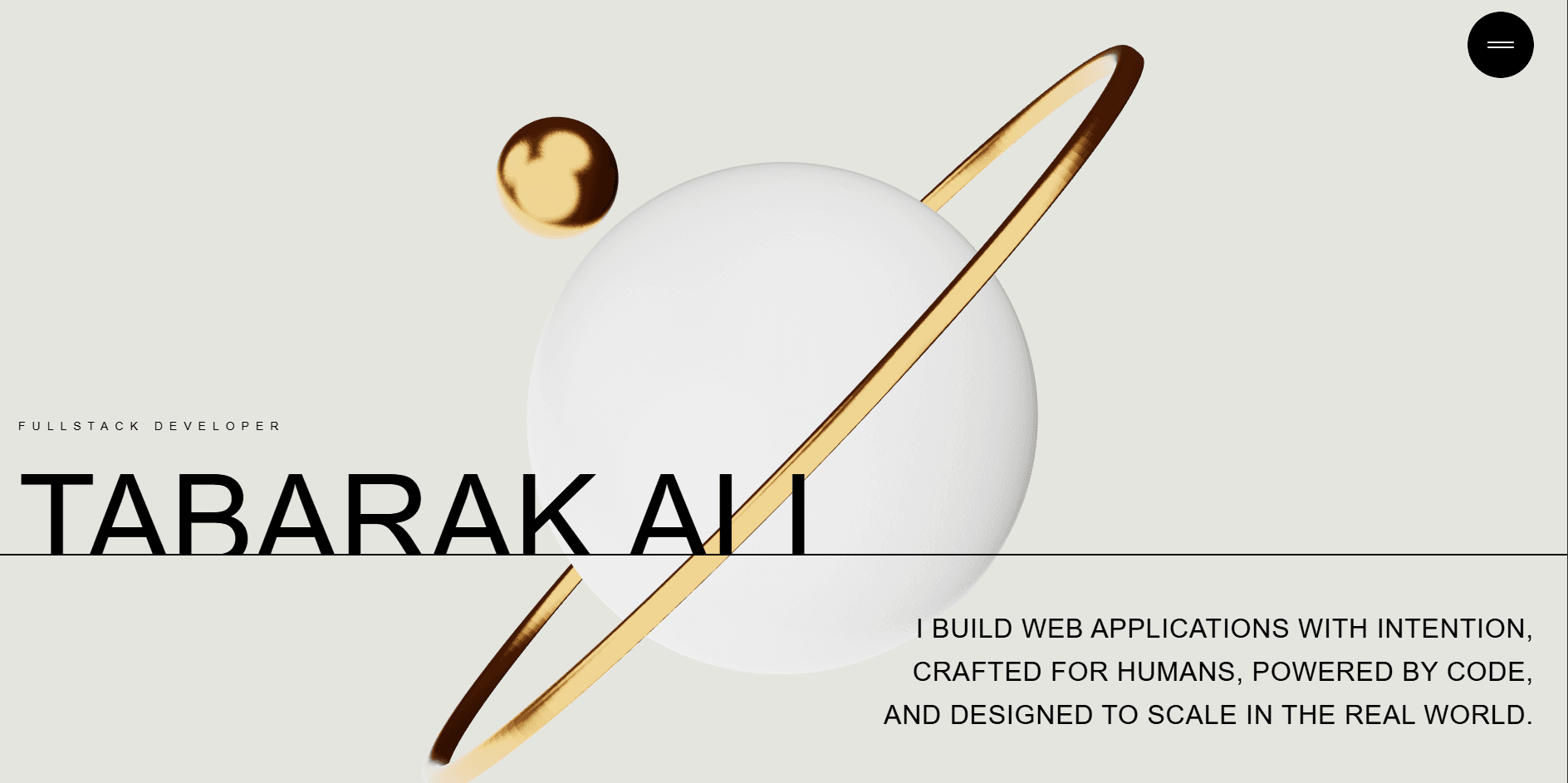 Awwwards Portfolio (3D)